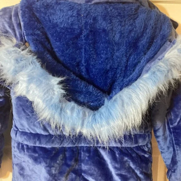 Blue girl velvet Jacket - Picture 4 of 10